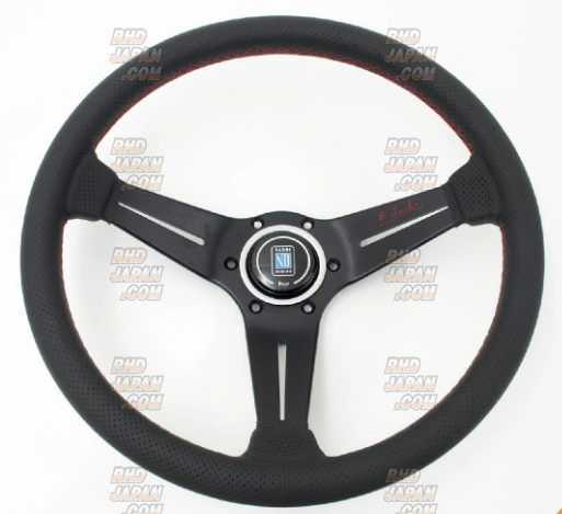 NARDI Steering Wheel Sports Type Rally 340mm - Red Logo / Stitch 2025 Limited Edition
